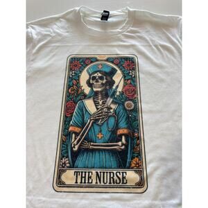 The Nurse Tarot Card T-Shirt White District Tee